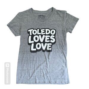 Jupmode Toledo Loves Love Grey Soft Casual T-shirt